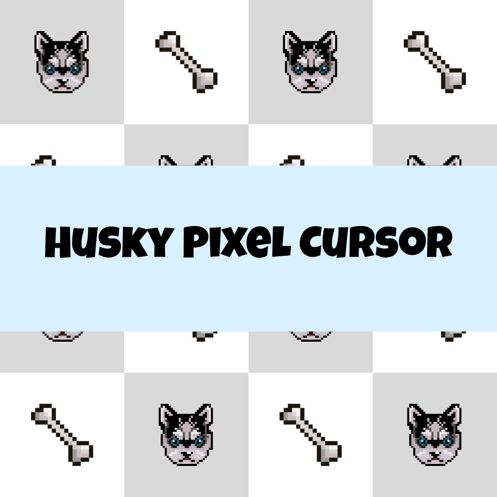 Preview Husky Pixel cursor custom cursor pack